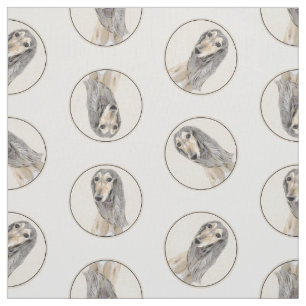 Tela Saluki Pintar Fawn Sable Cute Original Dog Art