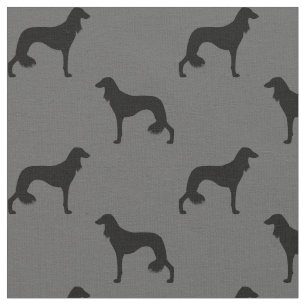 Tela Saluki siluetea el modelo