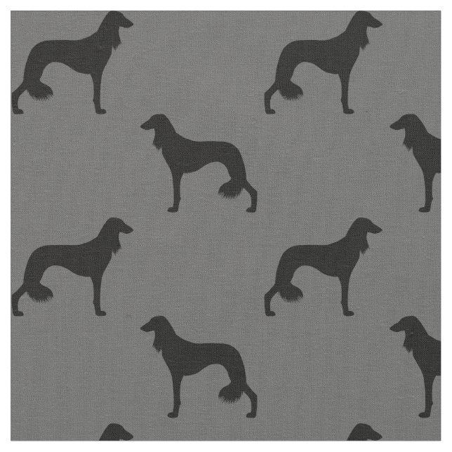 Tela Saluki siluetea el modelo (De cerca)