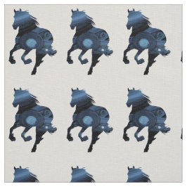 Tela salvaje de Caballo Azul
