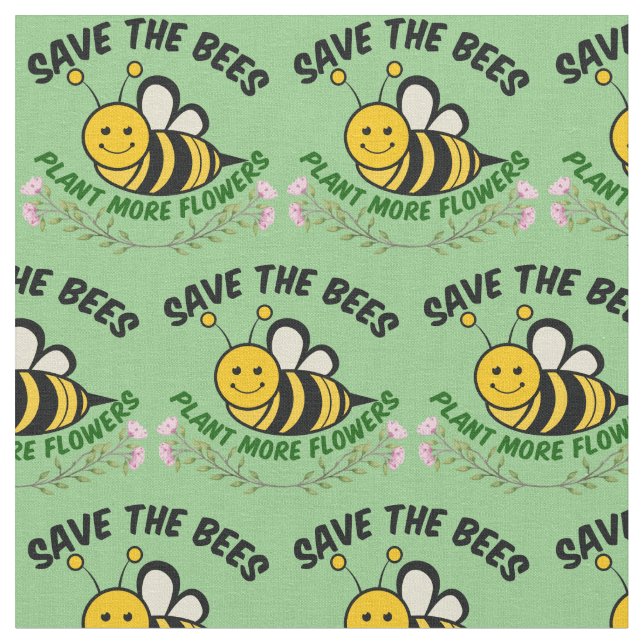 Tela Salvar a las abejas plantar más flores (De cerca)