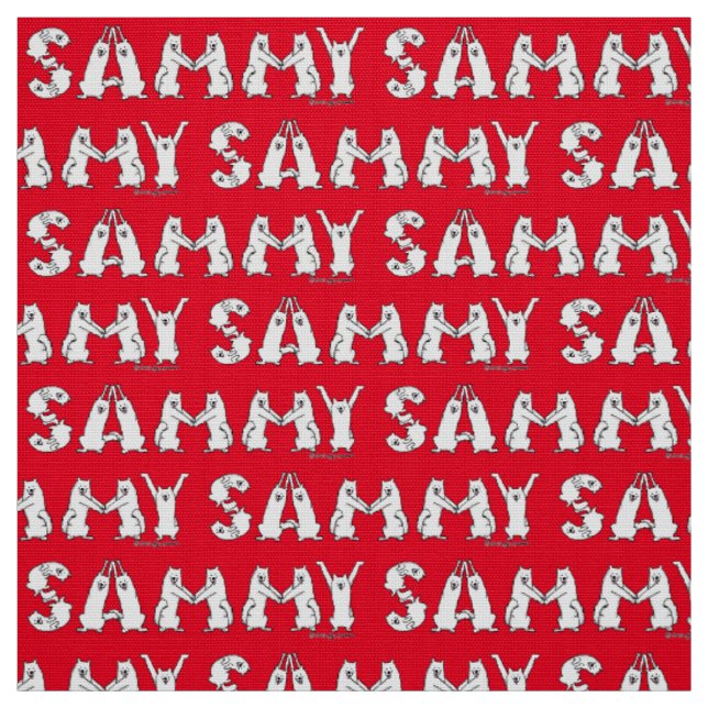 Tela Sammy en letras samoyadas (Retal)