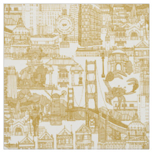 Tela San Francisco toile oro perla