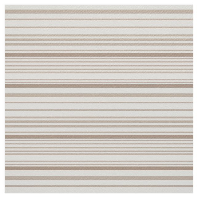 Tela  Sand and White Linen Stripes (Retal)