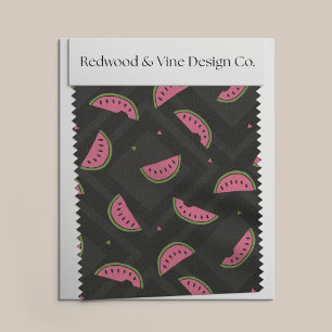 Tela sandía de verano con estampado