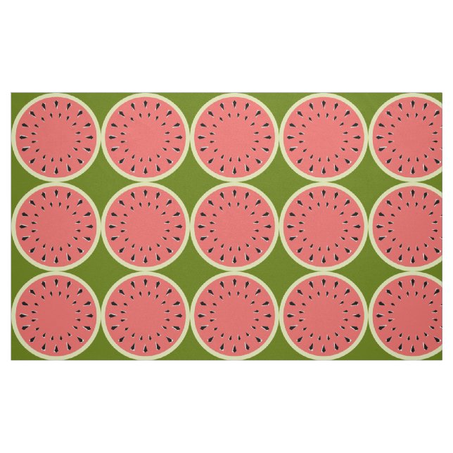 Tela sandía rosa multigrande ("Cuarto gordo" (fat quarter))