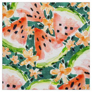 Tela Sandías de la acuarela del VERANO de YUMMER