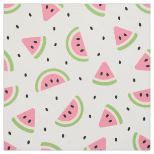 Tela sandías rosas, semillas de sandía, patrón de veran