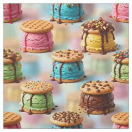Tela Sándwiches de Galletas de Helado Tejido Sin Costur