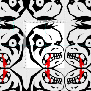 Tela Sangre Demon Halloween Fabric