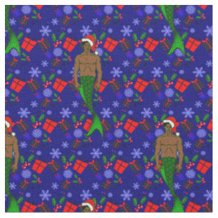 Tela santa africana negra merman feas navidades regalos
