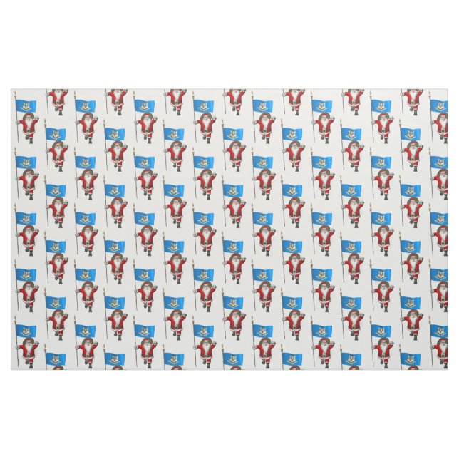 Tela Santa Claus Viene A Connecticut ("Cuarto gordo" (fat quarter))