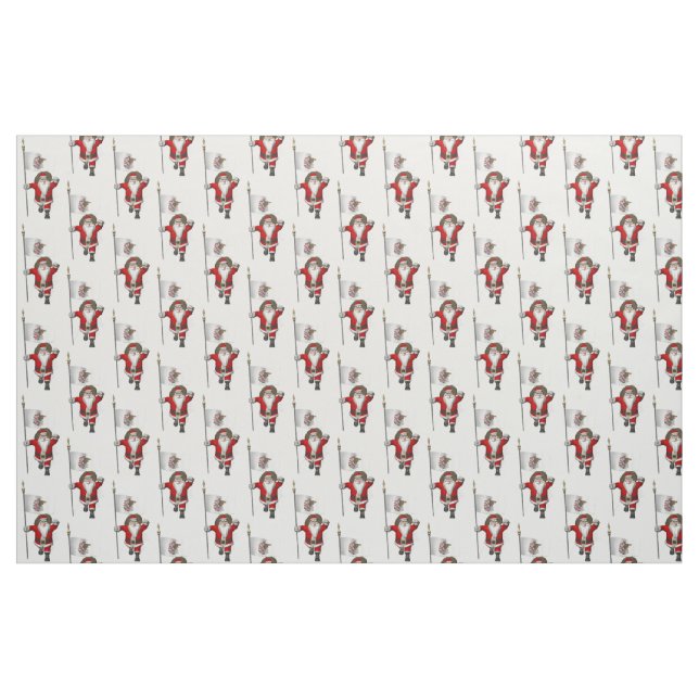 Tela Santa Claus Viene A Illinois ("Cuarto gordo" (fat quarter))