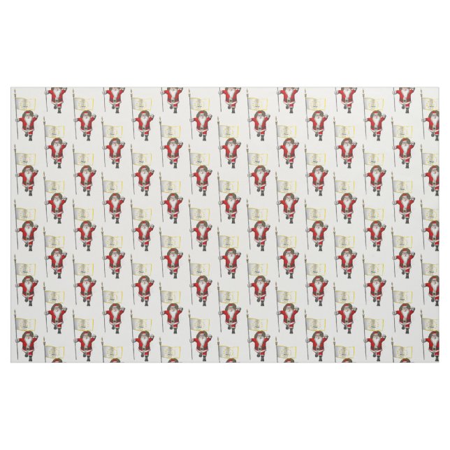 Tela Santa Claus Viene A La Isla Rhode ("Cuarto gordo" (fat quarter))