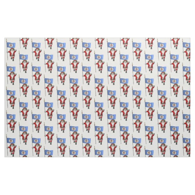 Tela Santa Claus Viene A Minnesota ("Cuarto gordo" (fat quarter))