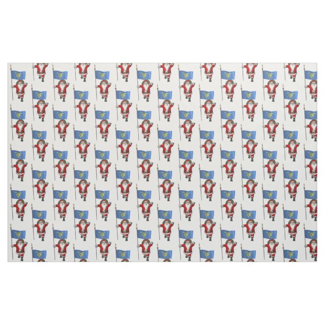 Tela Santa Claus Viene A Oregón ("Cuarto gordo" (fat quarter))