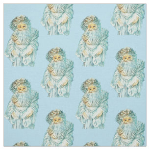Tela Santa Pastel Azul Navidad