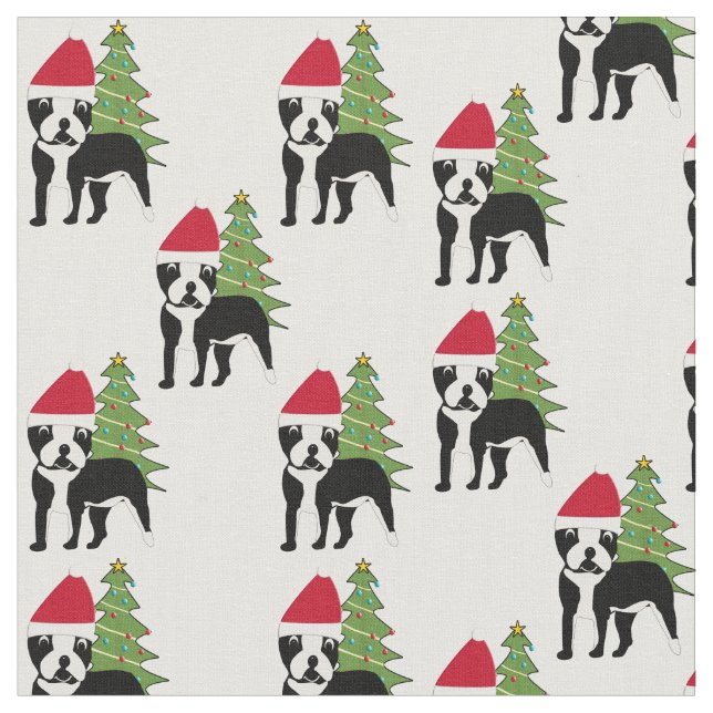 Tela Santa Personalizado Boston Terrier (De cerca)