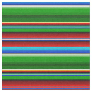 Tela Sarape mexicano azul verde