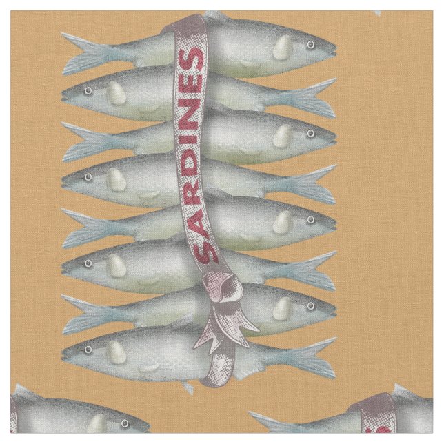 Tela Sardinas frescas (De cerca)