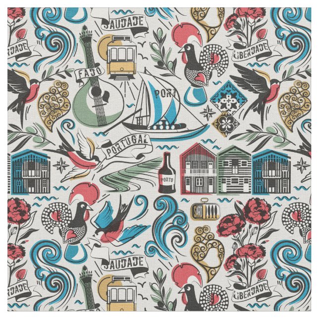 Tela Saudade // motivos populares de Portugal (De cerca)