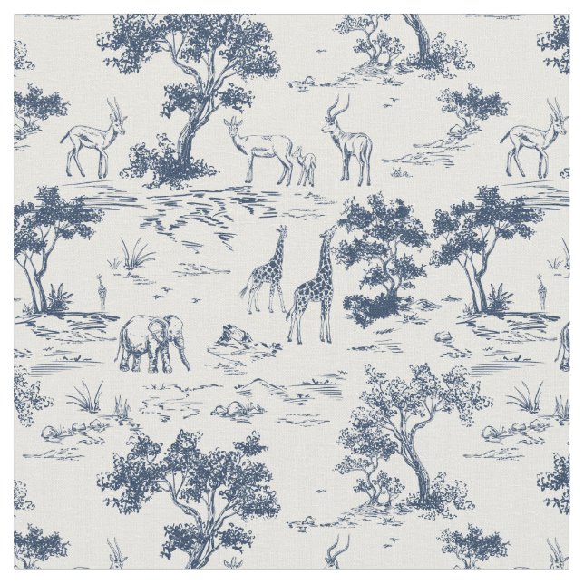 Tela SAVANNAH toile de jouy  (De cerca)