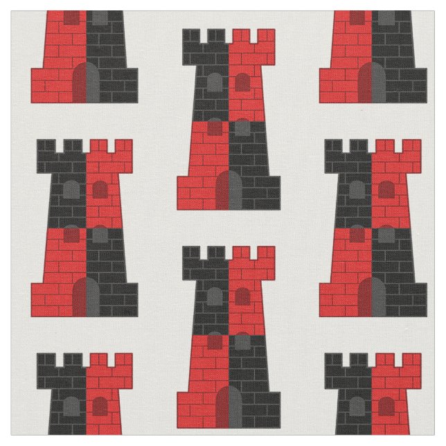 Tela SCA Lonely Tower Populace Badge Fabric (De cerca)