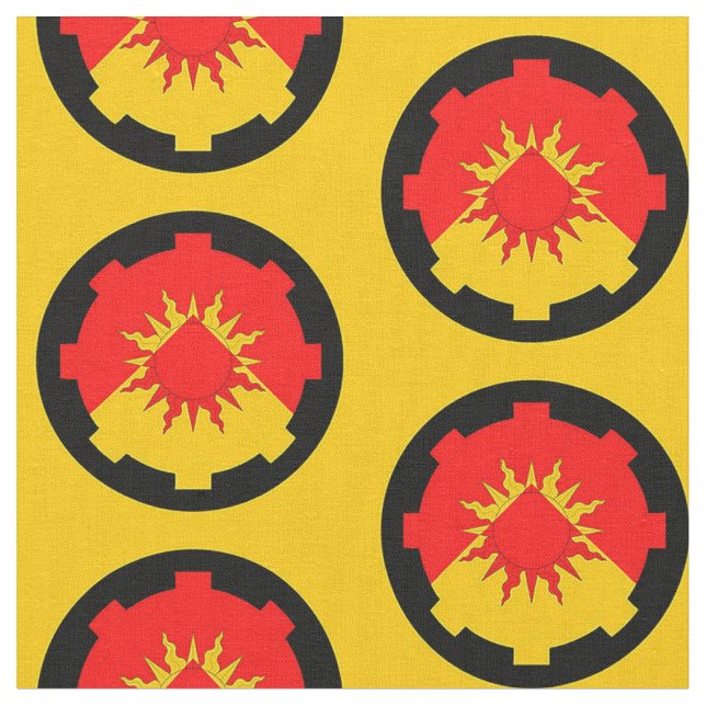 Tela SCA Vulcanfeldt Populace Badge Fabric (De cerca)