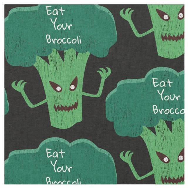 Tela Scary Broccoli Thunder_Cove (De cerca)