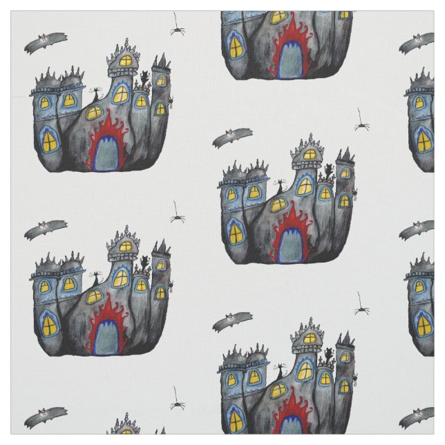 Tela Scary Halloween Castle (Retal)