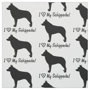 Tela Schipperke en silueta