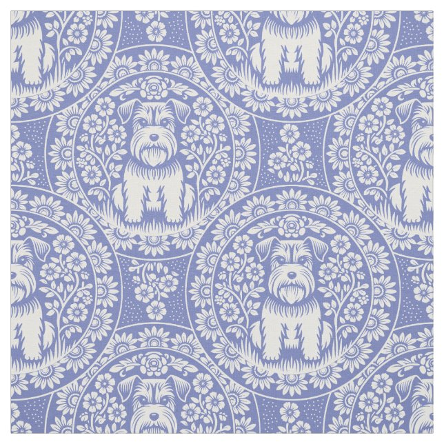 Tela Schnauzers de color personalizado u otros territor (Retal)