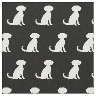 Tela Schnoodle Dog Silhouette Mascota