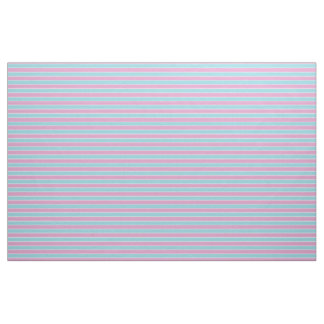 Tela Sea foam green/blue with pink/white stripes