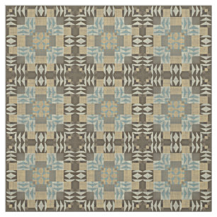 Tela Seafoam Green Taupe Beige Oscuro Aspecto étnico ma