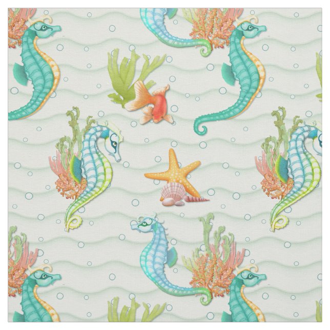 Tela Seahorse Fantasy (Retal)