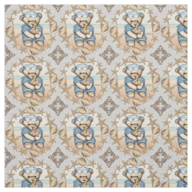 Tela Seashell Sailor Bear (Retal)