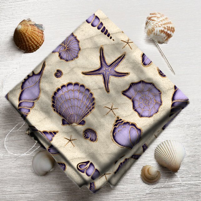 Tela Seashells y Sand Purple ID782 (Subido por el creador)