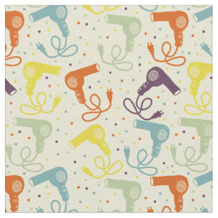 Tela Secadores de pelo de colores retro con secador de 