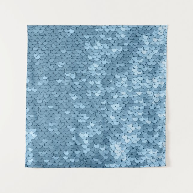 Tela secuencial: Shimmer azul cielo. (Anverso)