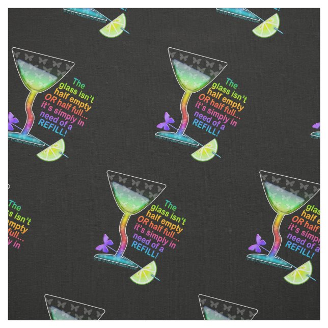 TELA - SEMILLENO DE CRISTAL, humor del cóctel (Retal)