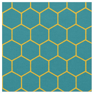 Tela Sencillo y elegante patrón de Honeycomb Resumen Ve