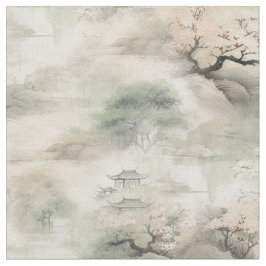 Tela Serene Tranquilidad tema japonés