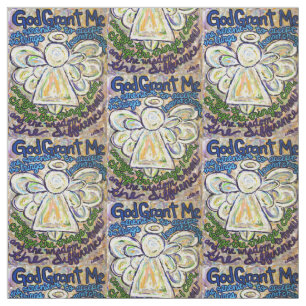 Tela Serenity Prayer Poem Angel Arte Material