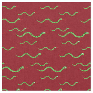 Tela Serpientes Cuestas Niños Nurseros Reptiles Rojos