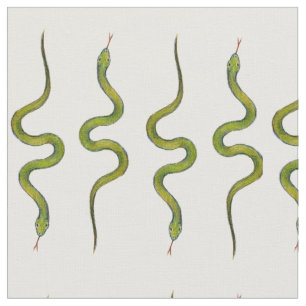 Tela Serpientes escamosas Slithering del verde a mano