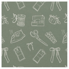Tela Sewing Themed Pattern Fabric