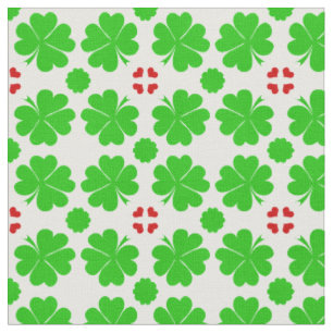 Tela Shamrock and Lucky Clover Leaf de moda de diseño