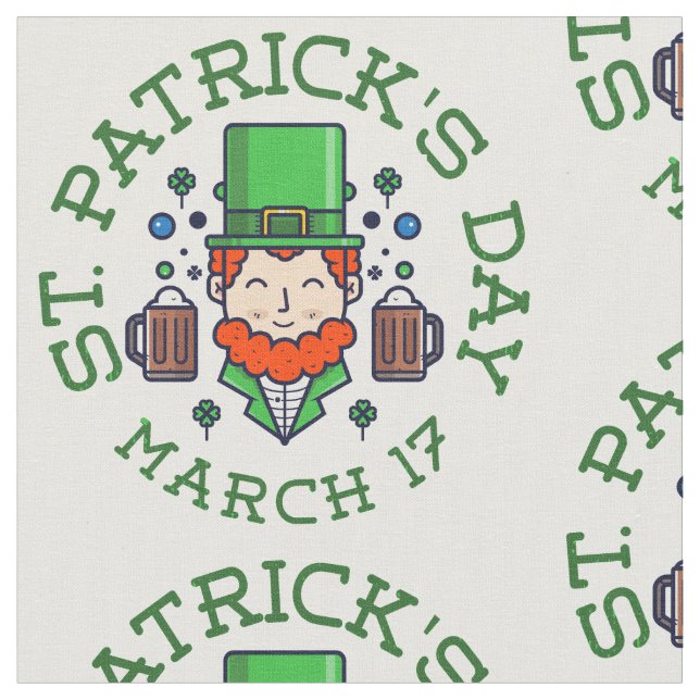Tela shamrock leprechaun (De cerca)