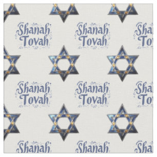 Tela Shanah Tovah sobre fondo blanco